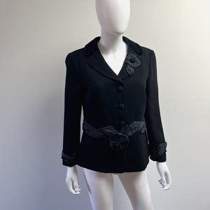 Moschino Cheap and Chic Embellished Rosette Blazer